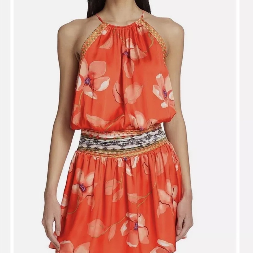 Ramy Brook Vibrant Coral Rafi Dress